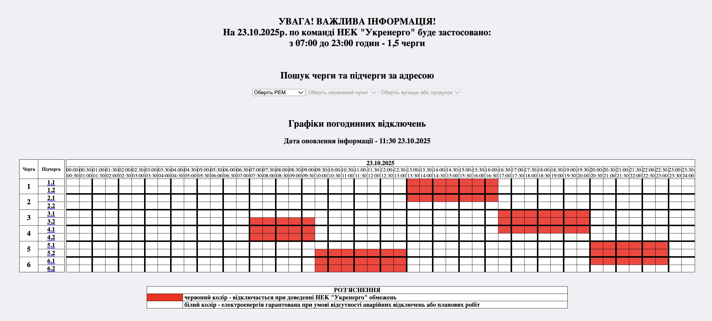 По 9 годин без світла. Де відключають електрику: список областей і графіки
